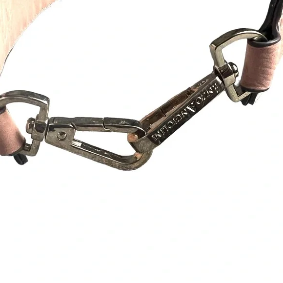 ENZO ANGIOLINI BELT Blush Pink Braided Clip Size Small / Medium FAST SHIP 440-24 - Picture 4 of 11